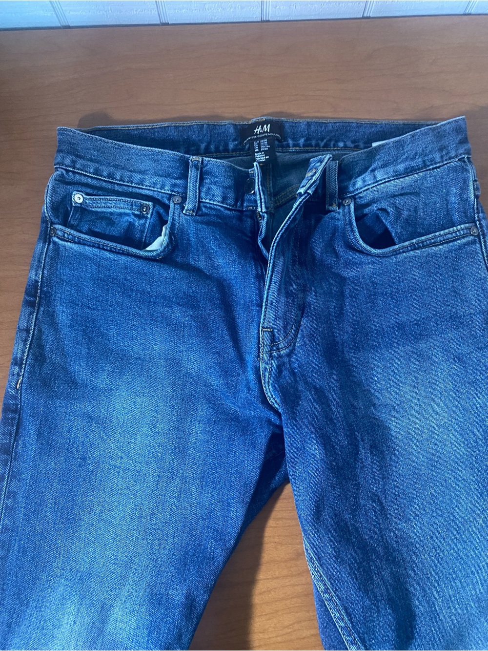 H&M Men's Dark Blue Slim Jeans